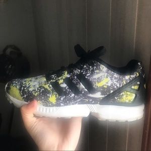 Adidas Zx Flux Neon Splatter Sneaker